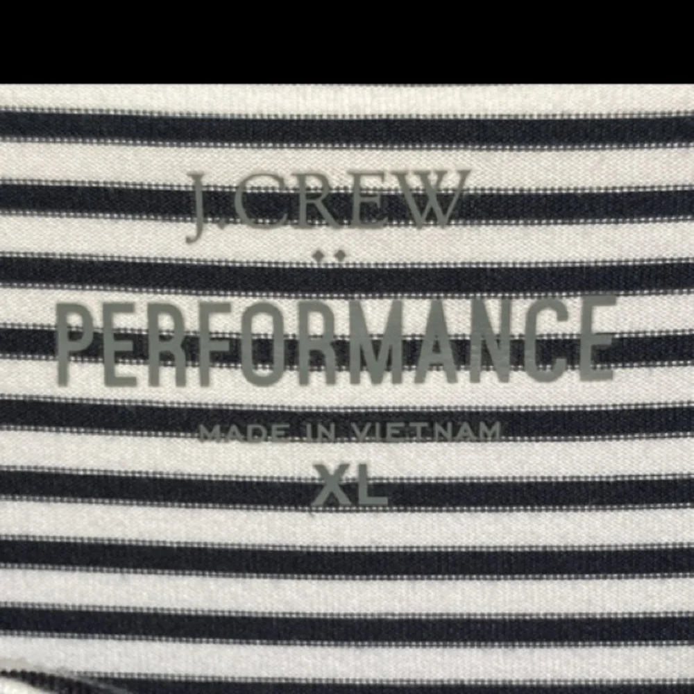 J. CREW PERFORMANCE Striped Pullover Shirt Size XL - Picture 3 of 9